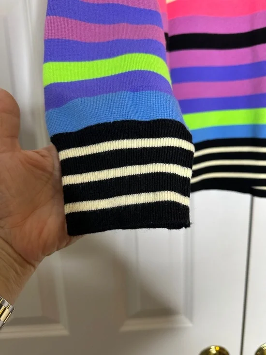 CHRISTOPHER JOHN ROGERS
Oversized Striped Turtleneck Sweater In Rainbow Multi - Picture 7 of 11